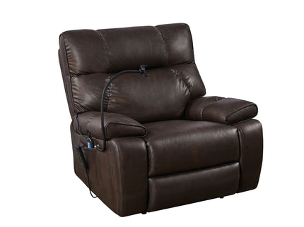 Recliner Chair With Phone Holder, Electric Power Lift Recliner Chair With 2 Motors Massage And Heat For Elderly, 3 Positions, 2 Side Pockets, Cup Holders