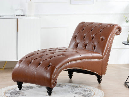 Tufted Armless Chaise Lounge