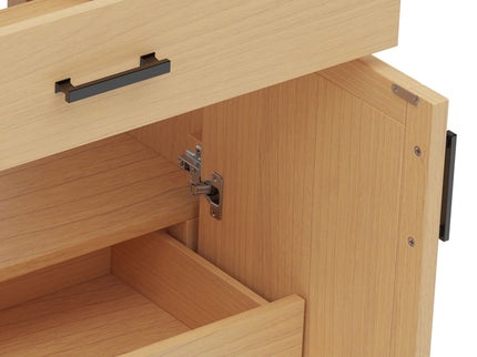 Bathroom Vanity With Ceramic Sink, Modern Free Standing Cabinet With Soft Close Drawers