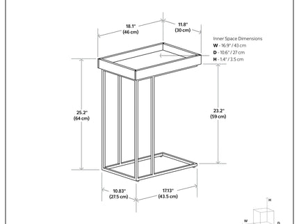 Gallagher - C-Side Table - Walnut Brown