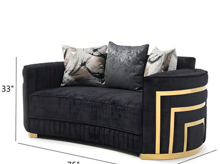 Soledad - Loveseat - Black