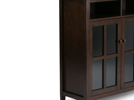 Warm Shaker - Handcrafted Medium Storage Media Cabinet