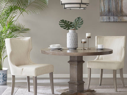 Elegant Design Dining Chair Polyester - Cream