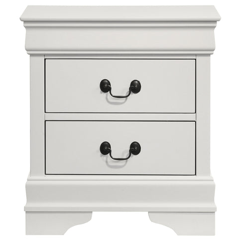 2 Drawer Nightstand - White