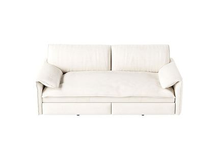 Queen Pull Out Sofa Bed With Side Storage
