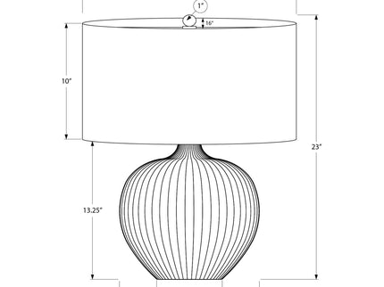 Lighting, Table Lamp, Ceramic, Contemporary - Black