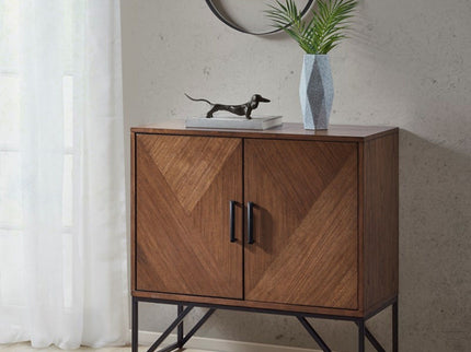 Krista - Accent Cabinet With Magnetic Doors - Brown