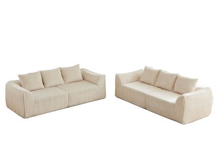 Minimalist Set With Curved Lines & Gently Sloped Backrest