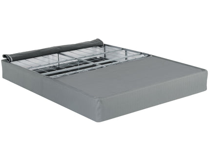 Foldable 9" Twin Size Metal Mattress Box Spring Foundation Bedroom Furniture Bed Base - Gray
