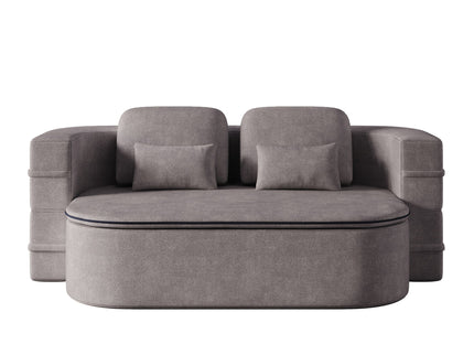 2 In 1 Foldable Sofa Bed With Multi Functional Blanket, Floor Lounge Sofa