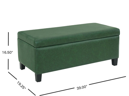 Storage Ottoman With Flip Top Lid