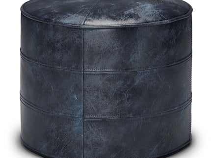 Connor - Handcrafted Round Pouf