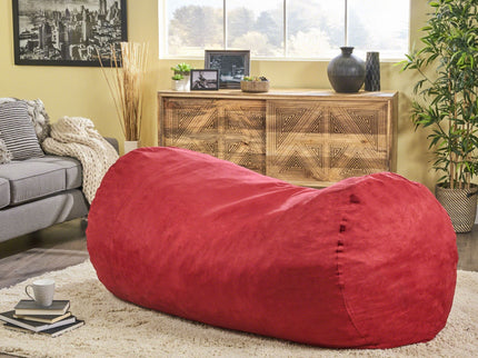 Jasper - Traditional Cylindrical Suede Bean Bag
