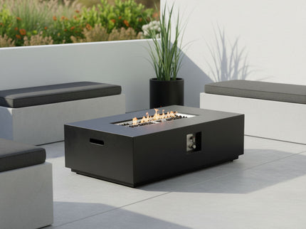 Propane / Natural Gas Fire Pit Table, 50,000 BTU - Charcoal