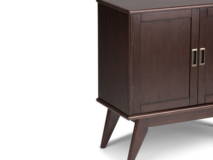Draper - Low Storage Cabinet - Medium Auburn Brown