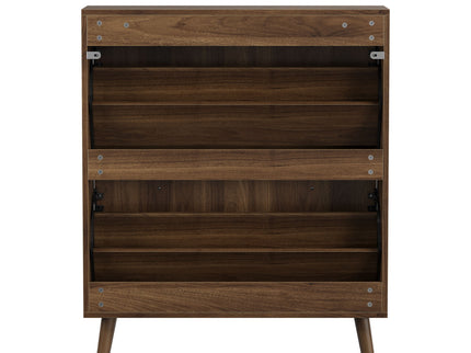 Shoe Cabinet, Storage Unit For Hallways - Walnut