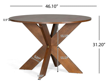 Round Dining Table Kitchen Table - Cherry