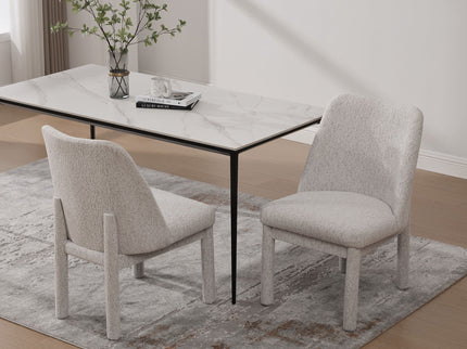 Wide Minimalist Dining Chair