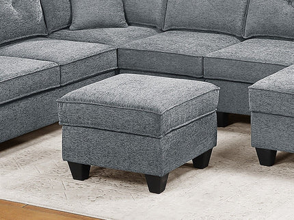 5 Piece Sectional Set With USB Port And Ottoman