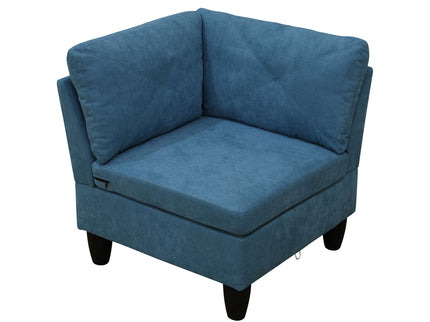 Modular L - Shaped Sectional Sofa 6 Seater 4 Piece Couch With Chaise
