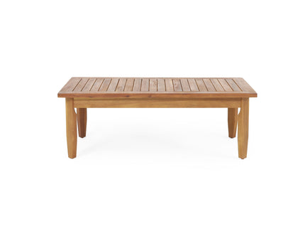 Bianca - Outdoor 3 Seater Sofa Chat Set With Ottoman - Teak