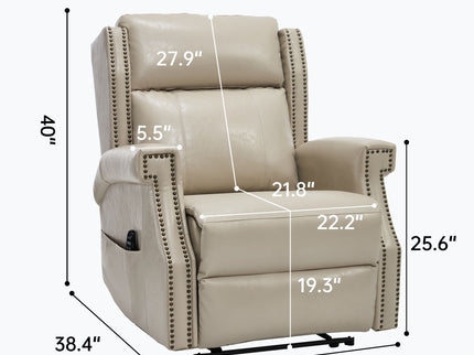 Manual Recliner Chair With Heavy Duty Motion Mechanism, 8 Vibrating Nodes And 3 Massage Modes For Living Room