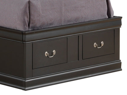 Traditional Style Bookcase Storage Bed