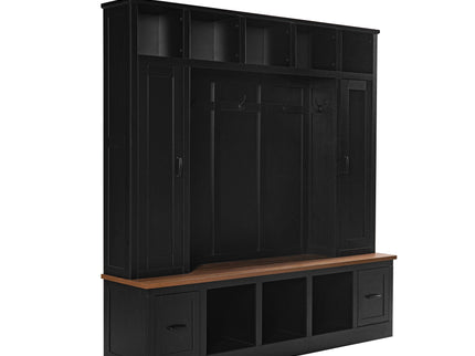 Hall Tree With Storage Bench, Entryway Coat Rack With Hooks