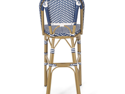 Outdoor Pe Rattan French Barstool Set