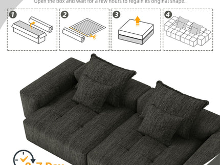 Modern Oversized Diy Combination Modular Sectional Sofa With Pillows