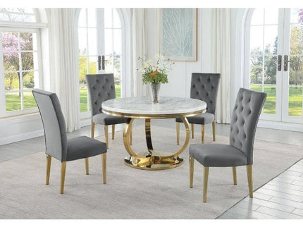 Modern Design Upholstered Dining Chair (Set of 2)