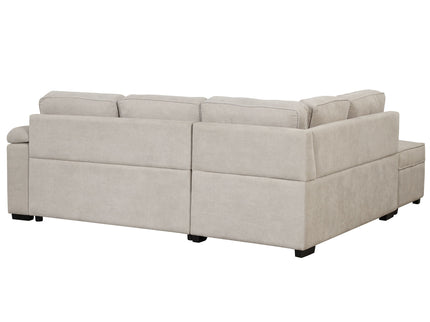 Sleeper Sofa Bed, 2 In 1 Pull Out Sofa Bed L Shape Couch With Storage Ottoman For Living Room, Bedroom Couch And Small Apartment