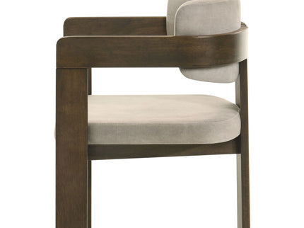Destin - Polished Microfiber Side Chair (Set of 2) - Light Gray