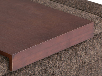 Bretton - Lift Top Storage Ottoman - Deep Umber Brown
