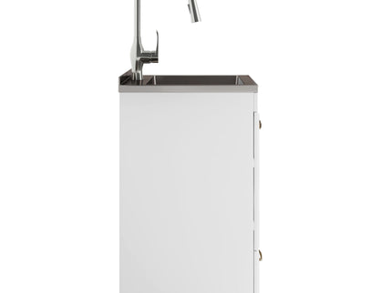 Lawrence - Laundry Cabinet With Faucet And Stainless Steel Sink