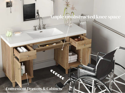 Bathroom Vanity With Sink, Spacious Storage Cabinet