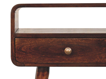 Solid Wood Curved Console Table