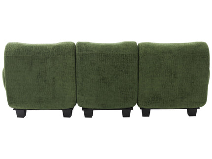 3 Seater Sofa Couch With Curved Armrests