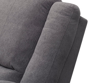 Modern 2 Seat Reclining Loveseat With Manual Recline And Footrest