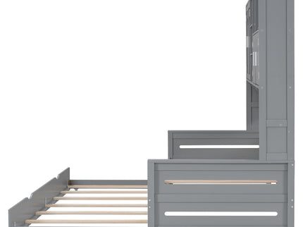 Daybed With All-In-One Cabinet And Shelf