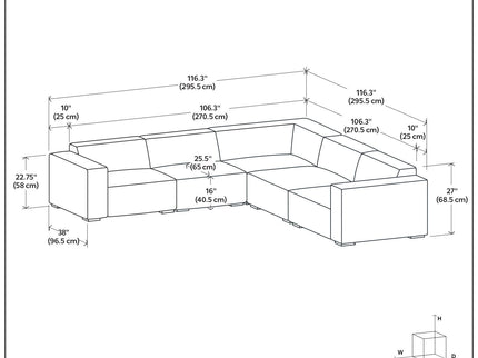 Rex - Handcrafted Sectional Sofa
