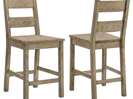 Cressley - Counter Chair (Set of 2) - Light Oak