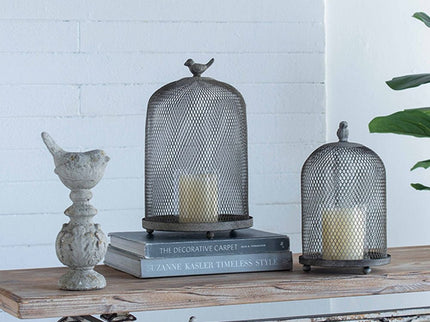 Ophira Sparrow Candle Holders (Set of 2) - Antique Gray