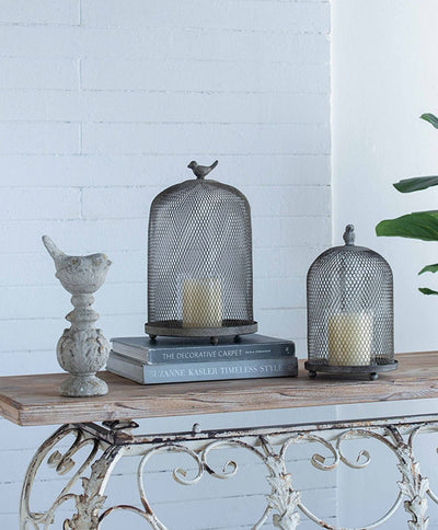 Ophira Sparrow Candle Holders (Set of 2) - Antique Gray