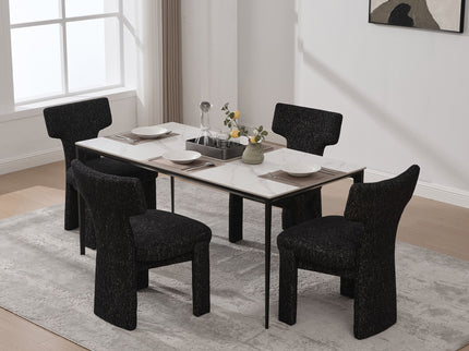 Armless Curved Back Accent Chairs
