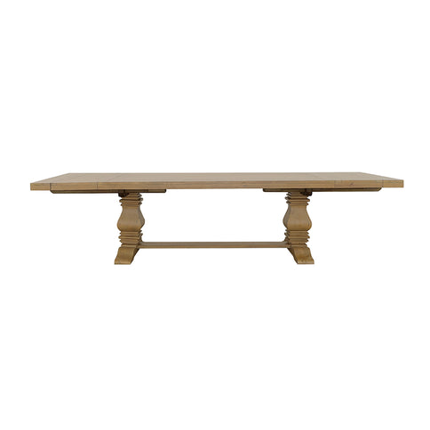 Allende - Extension Dining Table With Double Pedestal Base - Honey