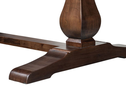 Whitmore - Trestle Dining Table - Dark Brown
