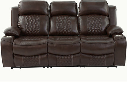Power Motion Living Room Set With USB Port, Adjustable Headrest, Cup Holder