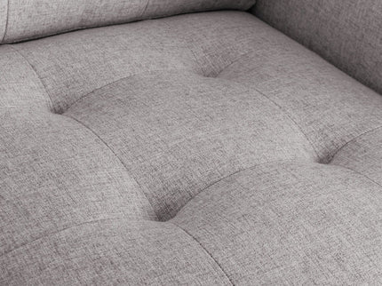 Victoria - Fabric Armchair With Metal Legs, Side Pockets, And Pillow