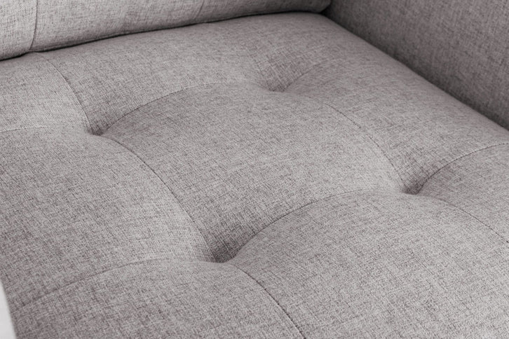Victoria - Fabric Armchair With Metal Legs, Side Pockets, And Pillow